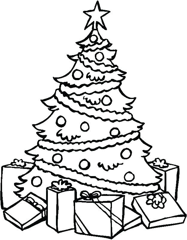 625x800 Christmas Tree Coloring Pages Online Free Online Christmas Tree