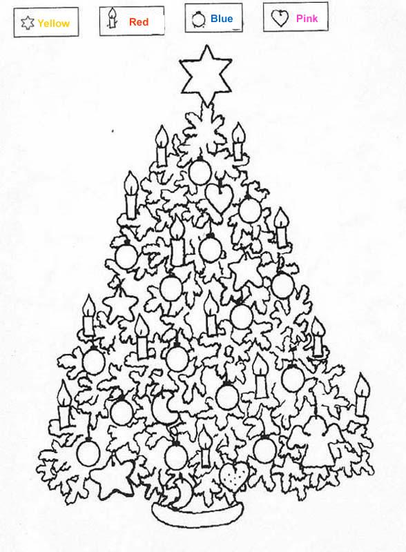 588x800 Christmas Tree Coloring Pages To Print Venus Wallpapers