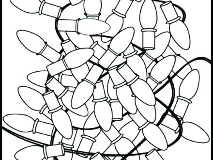 440x330 Christmas Tree Lights Coloring Pages Lights Coloring Pages F