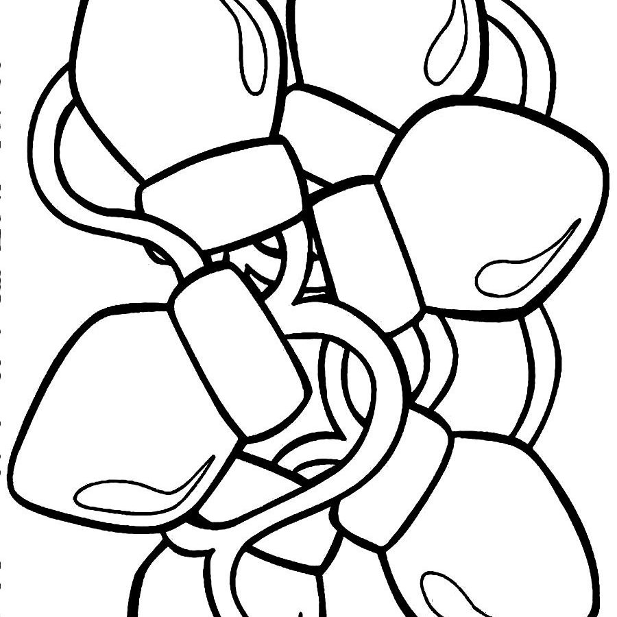 900x900 Excellent Xmas Lights Coloring Pages Christmas Tree Printable