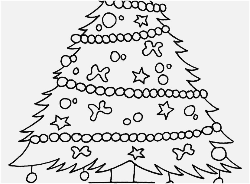 827x609 Christmas Tree Coloring Page Images Christmas Trees Ornament