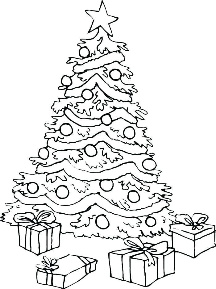 700x936 Plain Christmas Tree Coloring Page Coloring Pages Of A Tree Tree