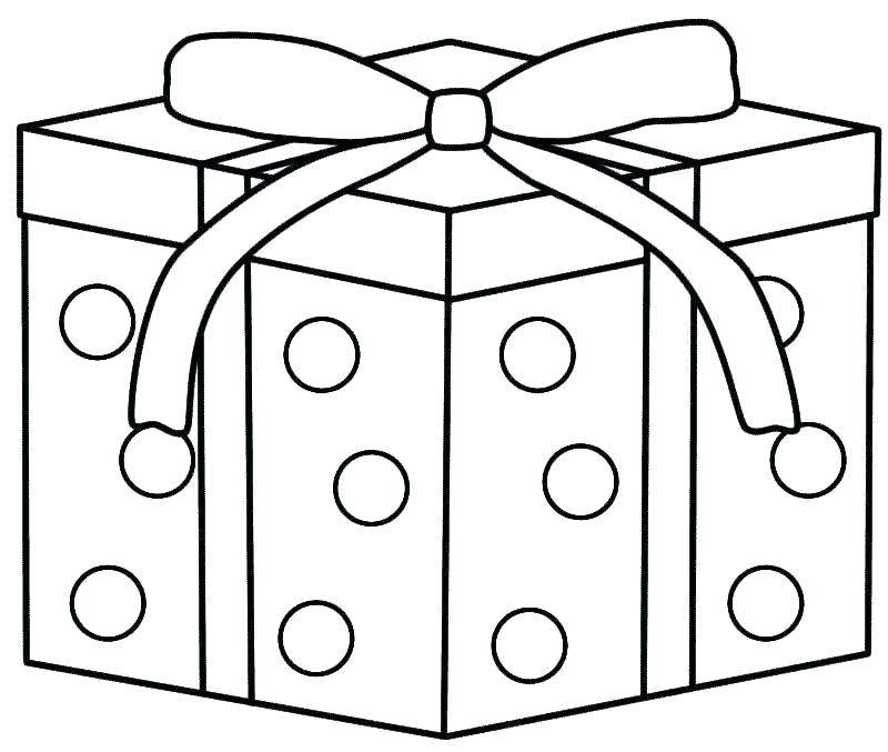 800x677 Christmas Tree Presents Coloring Page Pages Of Gifts Birthday