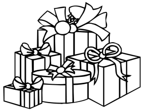 290x222 Christmas Tree Presents Amp Coloring Book