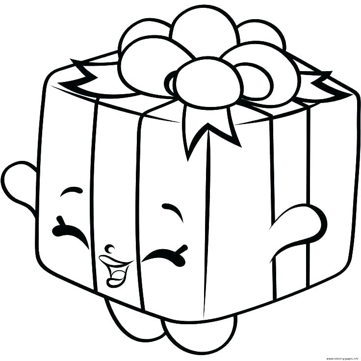 736x736 Christmas Gift Coloring Page
