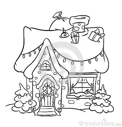 400x414 Christmas Snow House Christmas