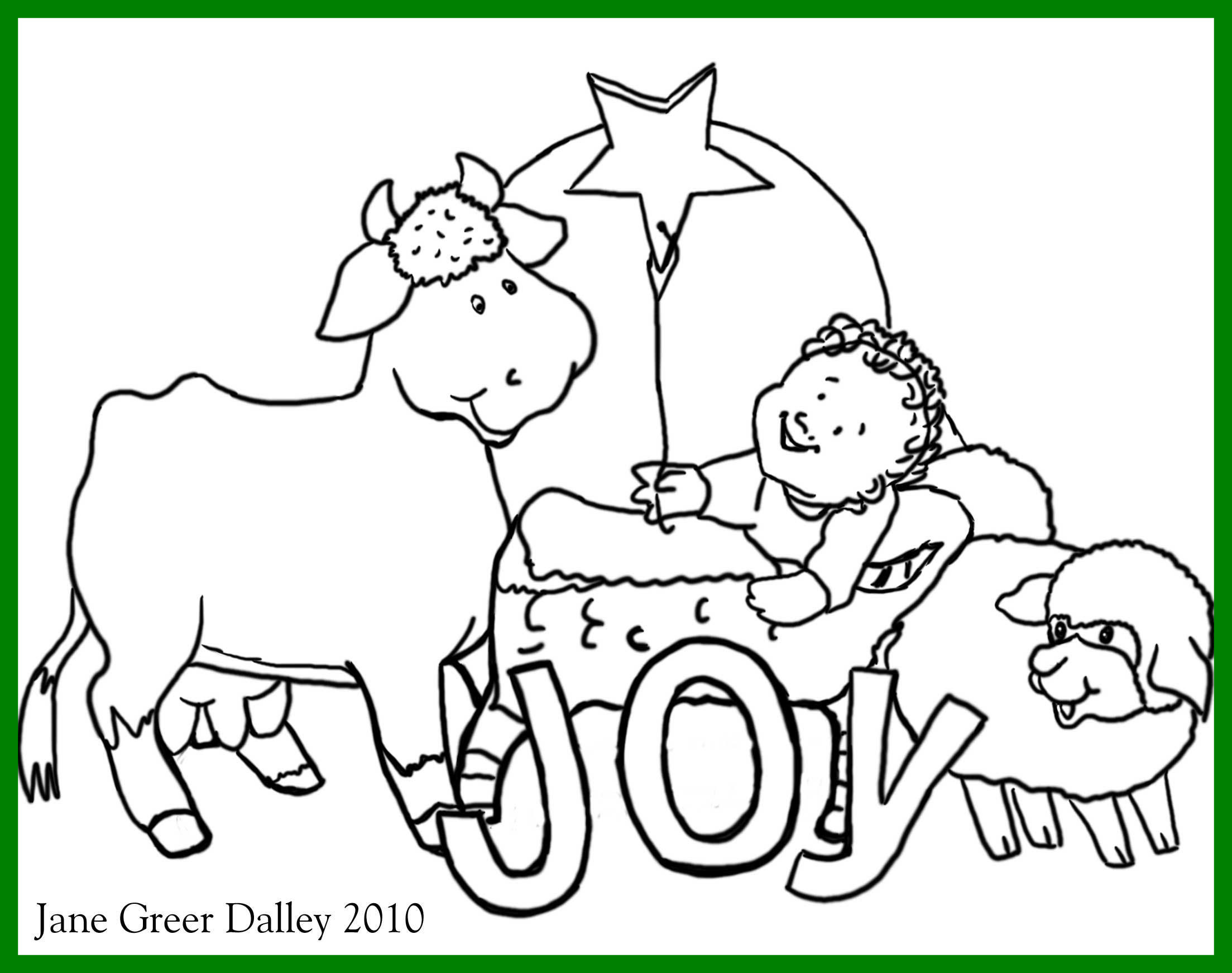 2207x1743 Marvelous Christmas Coloring Page For Printable Village