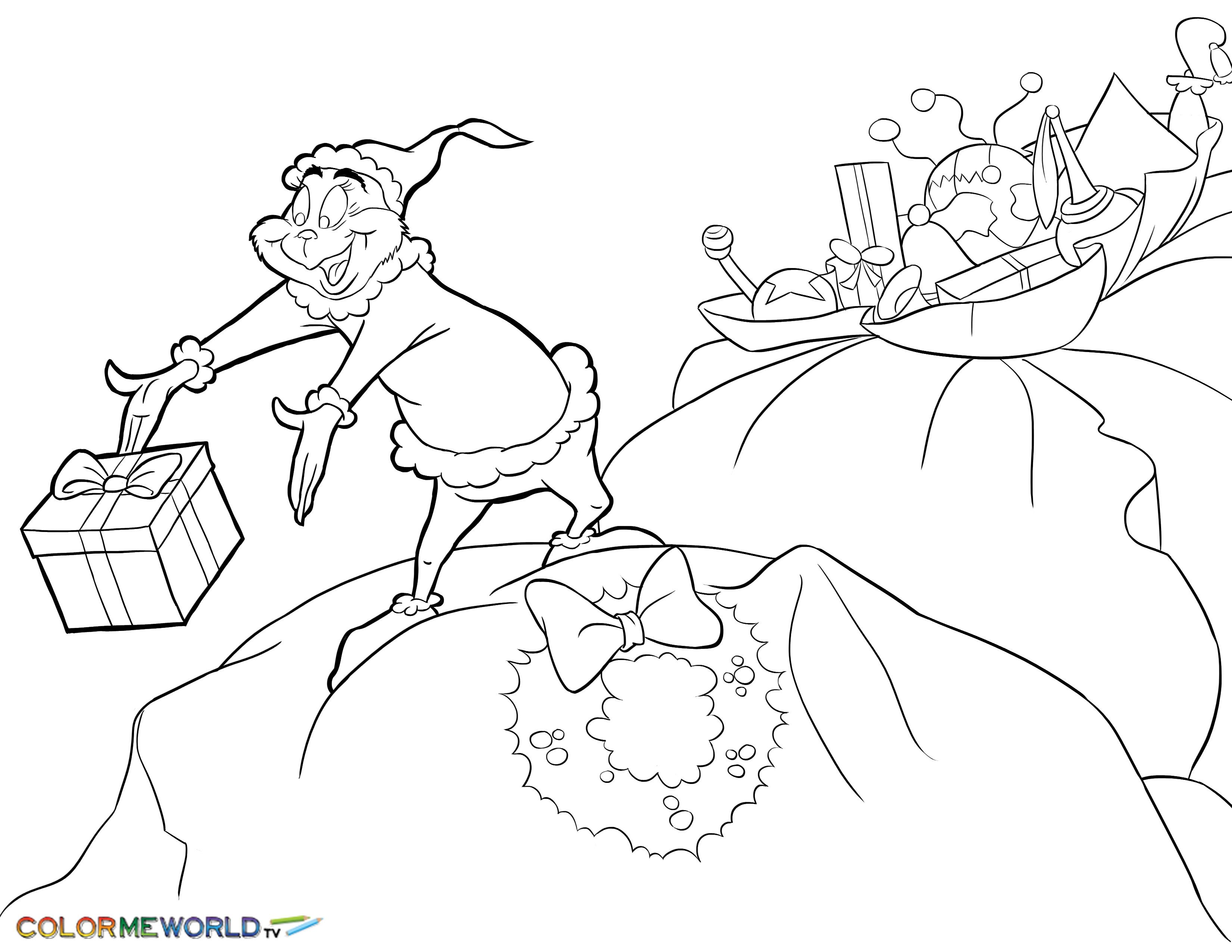 3300x2550 The Grinch Coloring Pages Free Printable The Grinch Pdf Coloring
