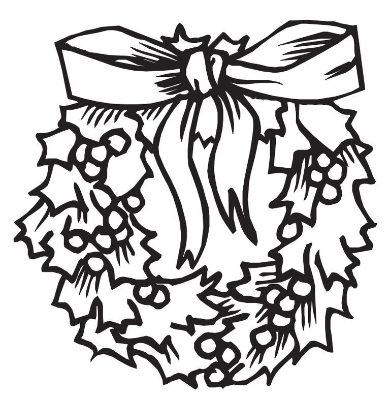 768x783 Christmas Coloring Pages Wreaths Coloring Pages