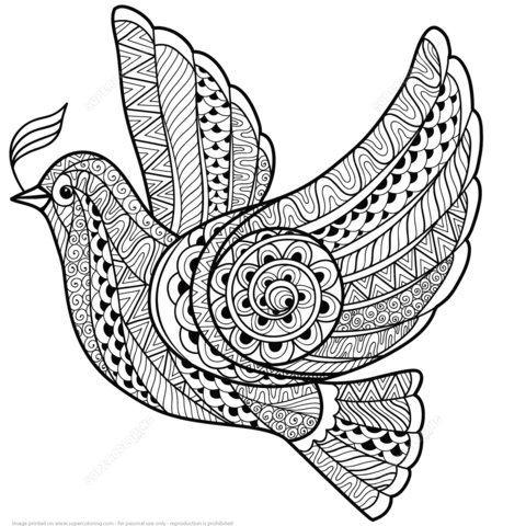Christmas Zentangle Coloring Pages