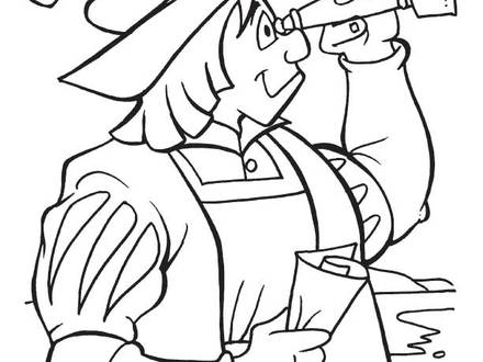 Christopher Columbus Ships Coloring Pages