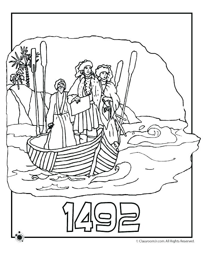 680x880 Christopher Columbus Ships Coloring Pages 3 Ships Coloring Page