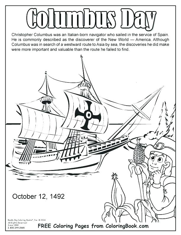 612x792 Christopher Columbus Ships Coloring Pages S Christopher Columbus 3