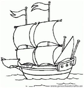 287x300 Mejores 31 De Columbus Day Coloring Pages En