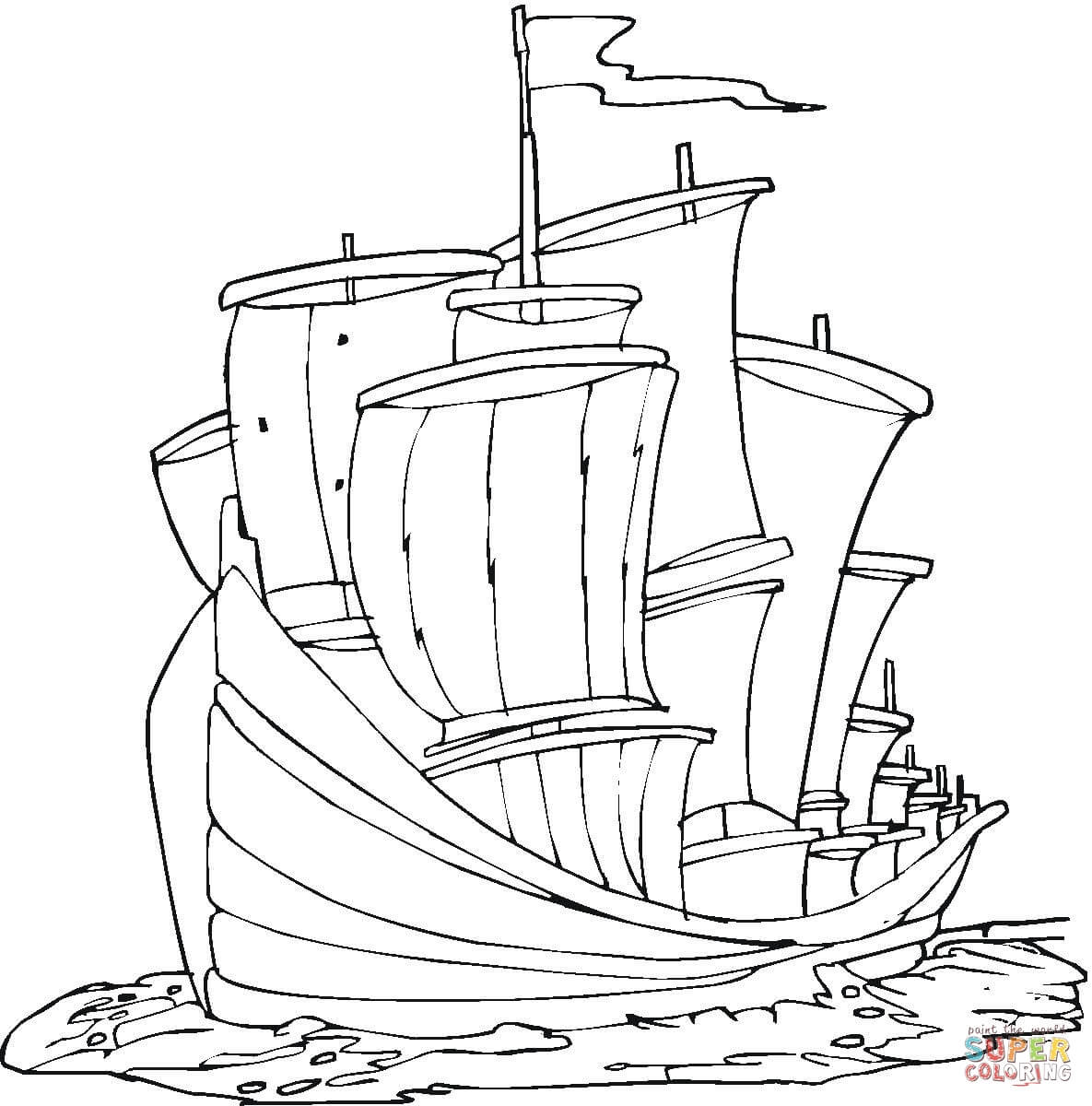 1185x1200 Unique Christopher Columbus Ships Coloring Pag