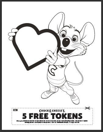 338x434 Chuck E. Cheese Valentine's Day Printable Free Chuck E. Cheese