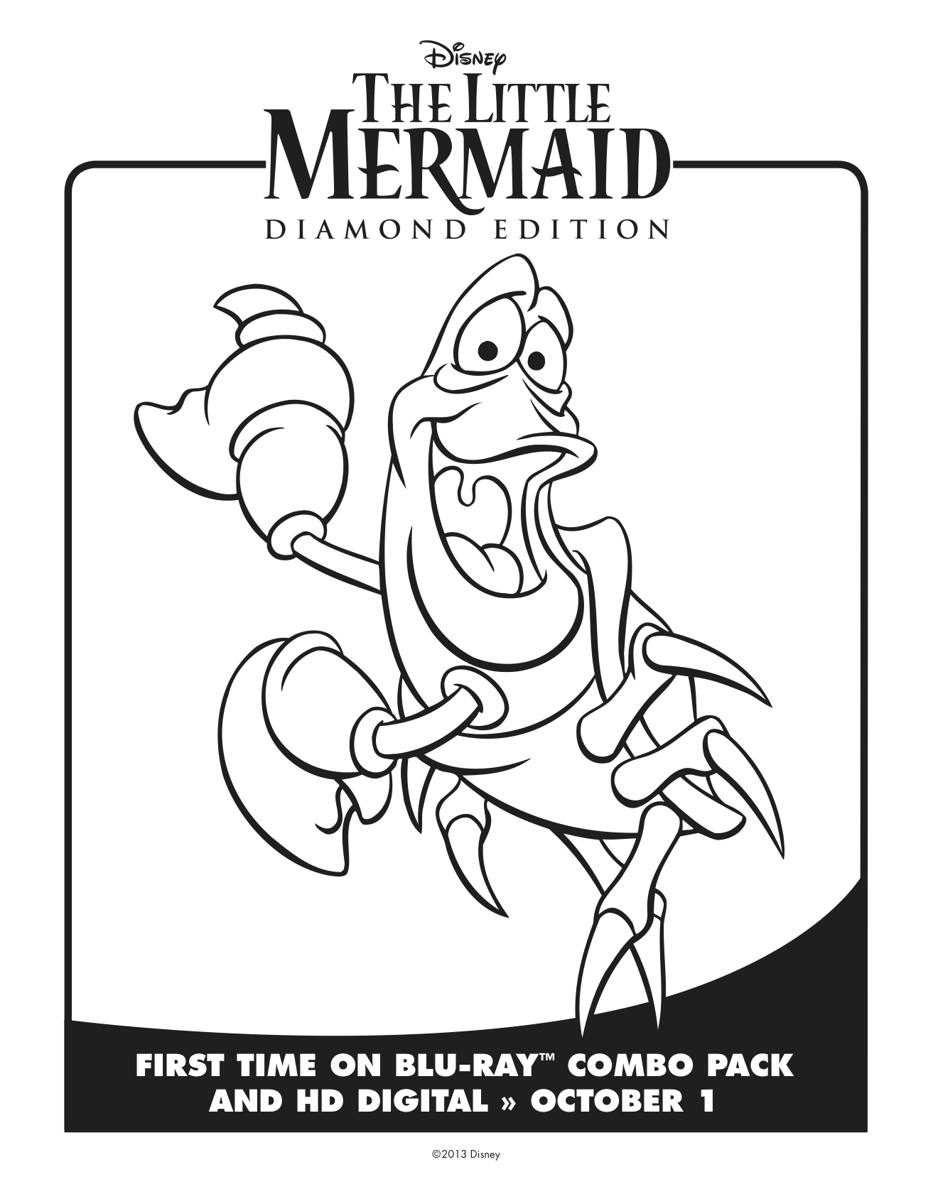 1313x1688 Little Mermaid Coloring Sheet 11 On Chuck E Cheese Page
