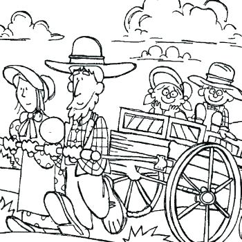 350x350 Covered Wagon Coloring Page Wagon Coloring Page Click The Hay