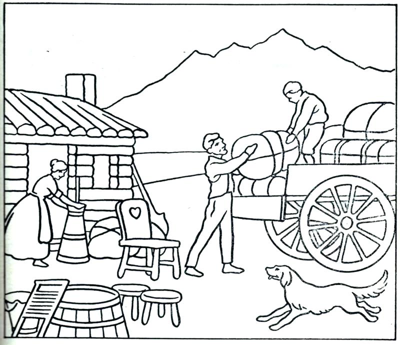 800x690 Wagon Coloring Pages Wood Covered Wagon Coloring Page Radio Flyer