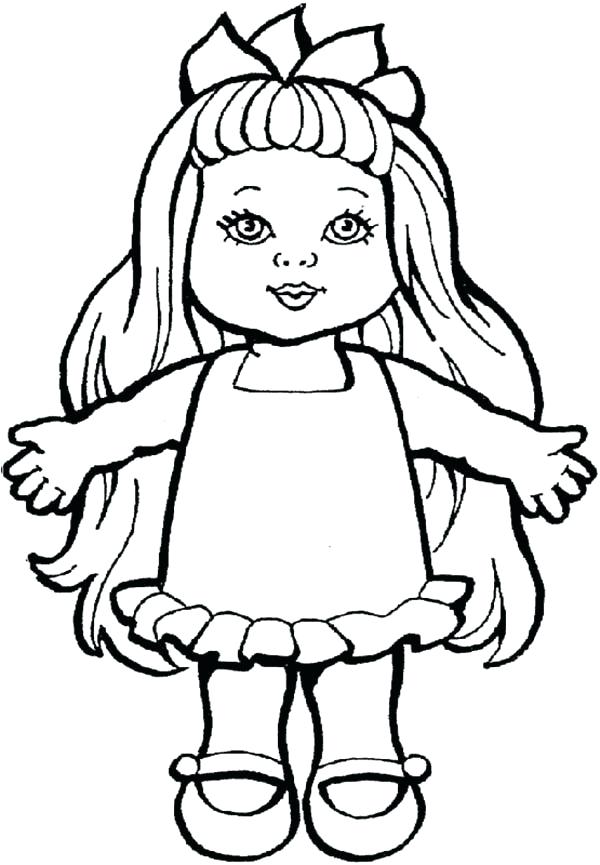 600x865 Marvellous Doll Coloring Page Fair Doll Coloring Pages Marvellous