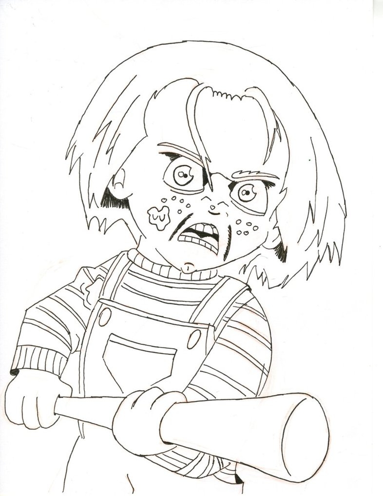 786x1017 Pictures Chucky Doll Coloring Pages,