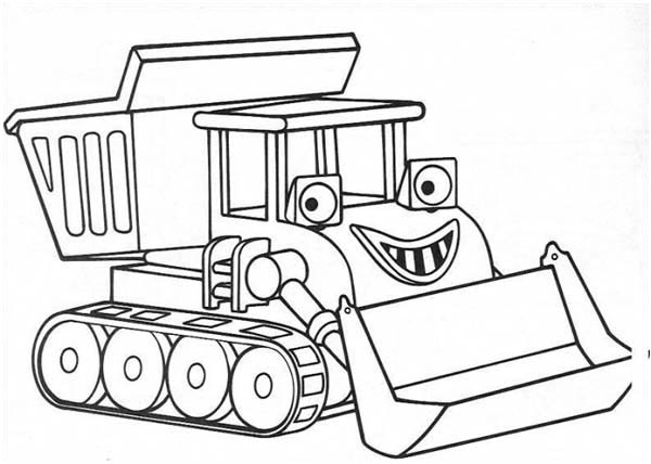600x428 Smiling Scoop From Chuggington Coloring Page
