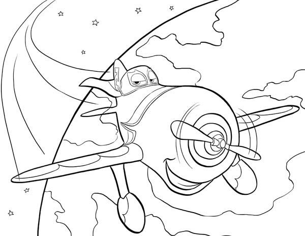 600x464 El Chupacabra Circling The Earth In Disney Planes Coloring Page