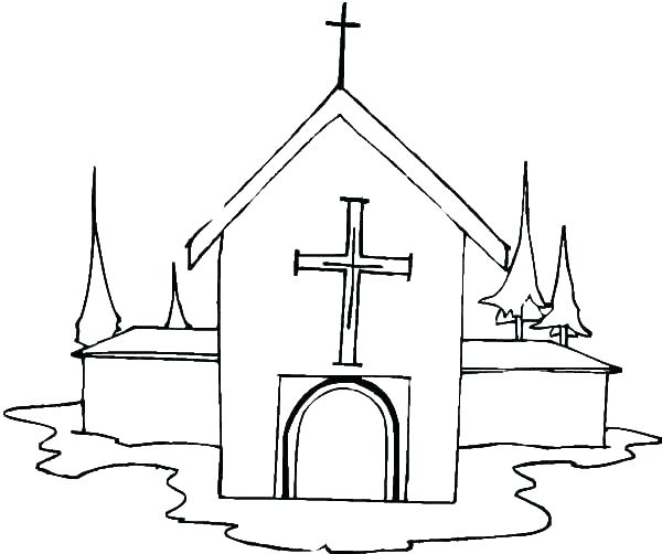 600x502 Coloring Pages For Church Printable Drawings And Coloring Pages