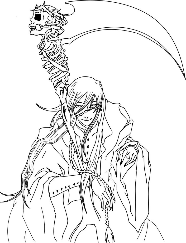 783x1020 Ciel Black Butler Chibi Coloring Pages Anime
