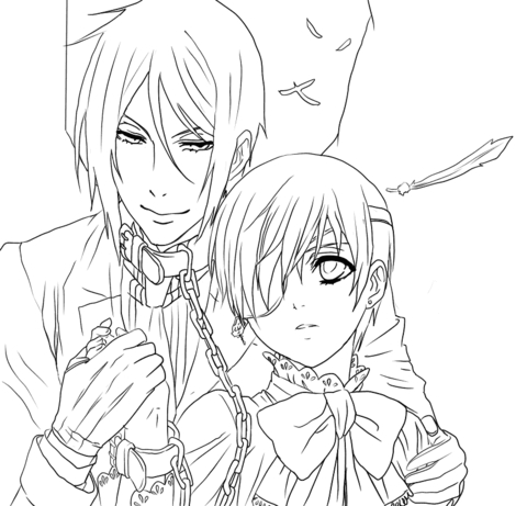 480x461 7 Black Butler Coloring Pages Sketch 9coloring Pages