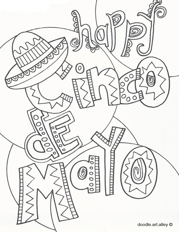 618x800 Cinco De Mayo Coloring Pages