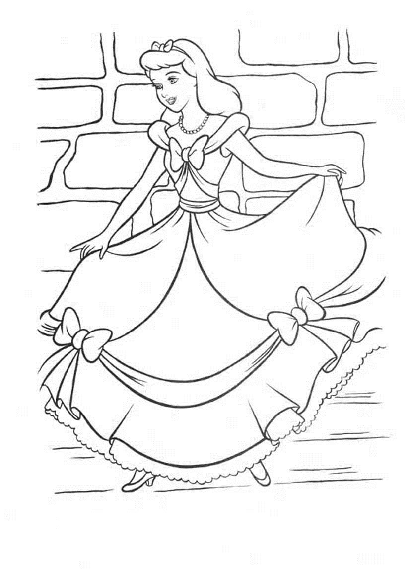 826x1169 Cinderella. Disney Coloring Page Cinderella ~ Disney Coloring