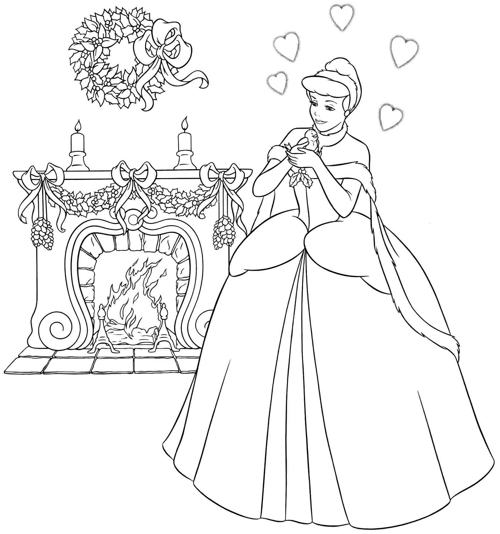 1688x1802 Coloring Pages Disney Princess Cinderella Printable For Kids
