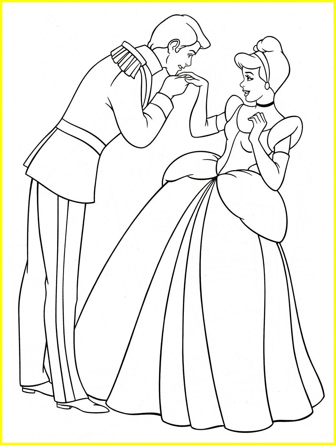 1082x1432 Fascinating Walt Disney Coloring Pages Prince U S Cinderella Pic