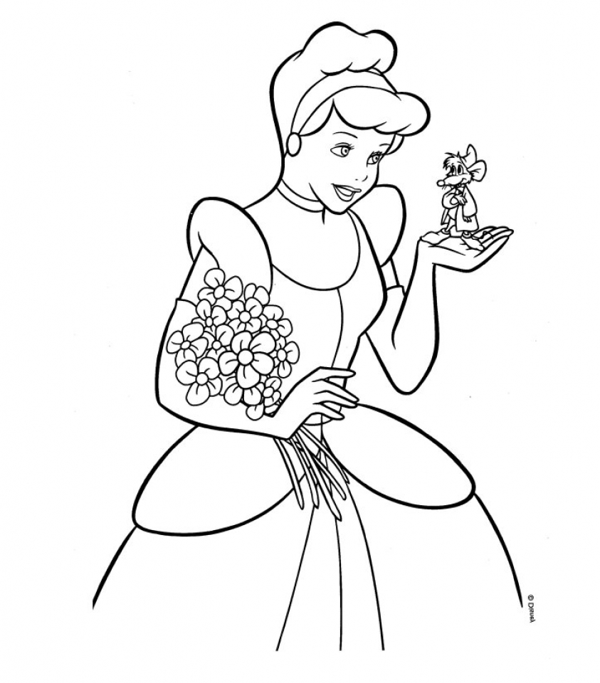 843x960 Free Printable Cinderella Coloring Pages For Kids Cinderella