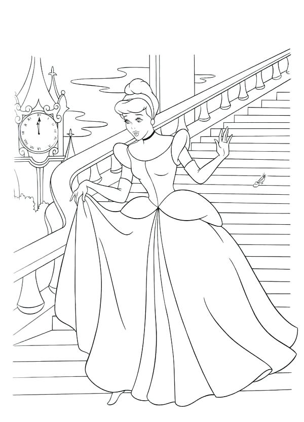 600x832 Cindrella Coloring Pages Colorg Cinderella 2015 Coloring Pages