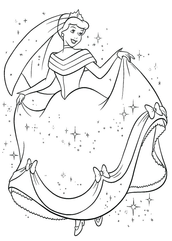 600x840 Princess Coloring Pages For Girls Cinderella 2015 Color Pages