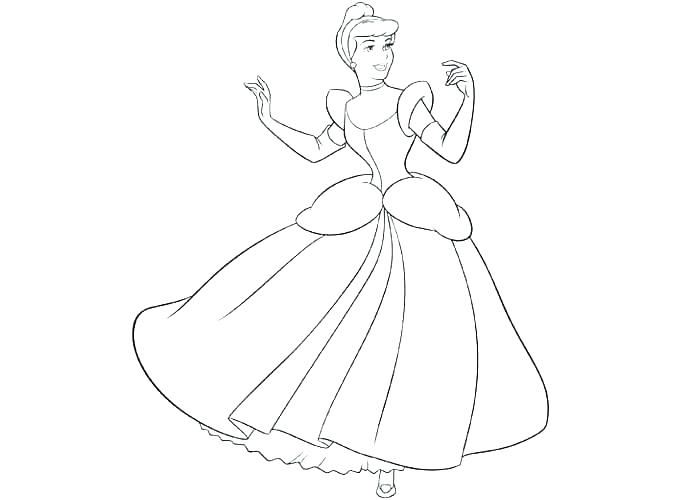 700x500 Cinderella Coloring Pictures