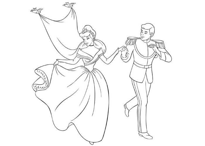 700x500 Cinderella Prince Colouring Pages Gekimoe 13429 Cinderella