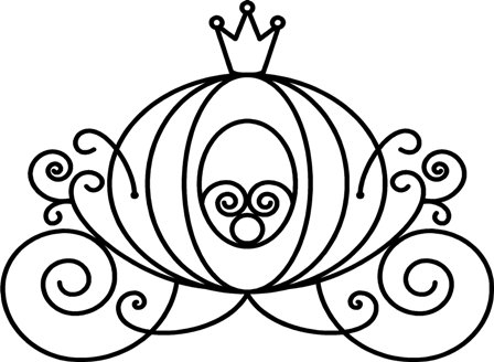 448x328 Cinderella Carriage Coloring Page