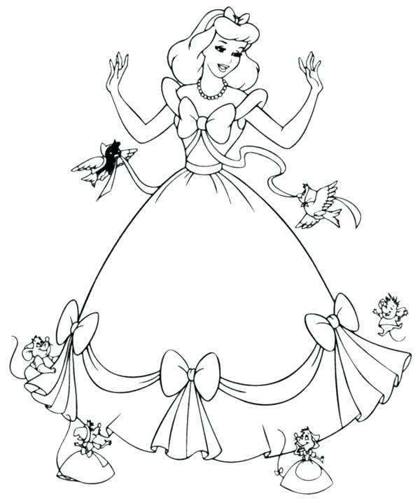 600x715 Cinderella Castle Coloring Pages Printable Kids Coloring Pictures