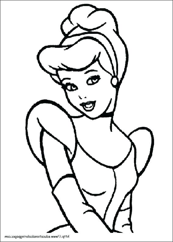 567x794 Disney Cinderella Coloring Pages Majestic Coach Ball Coloring Page