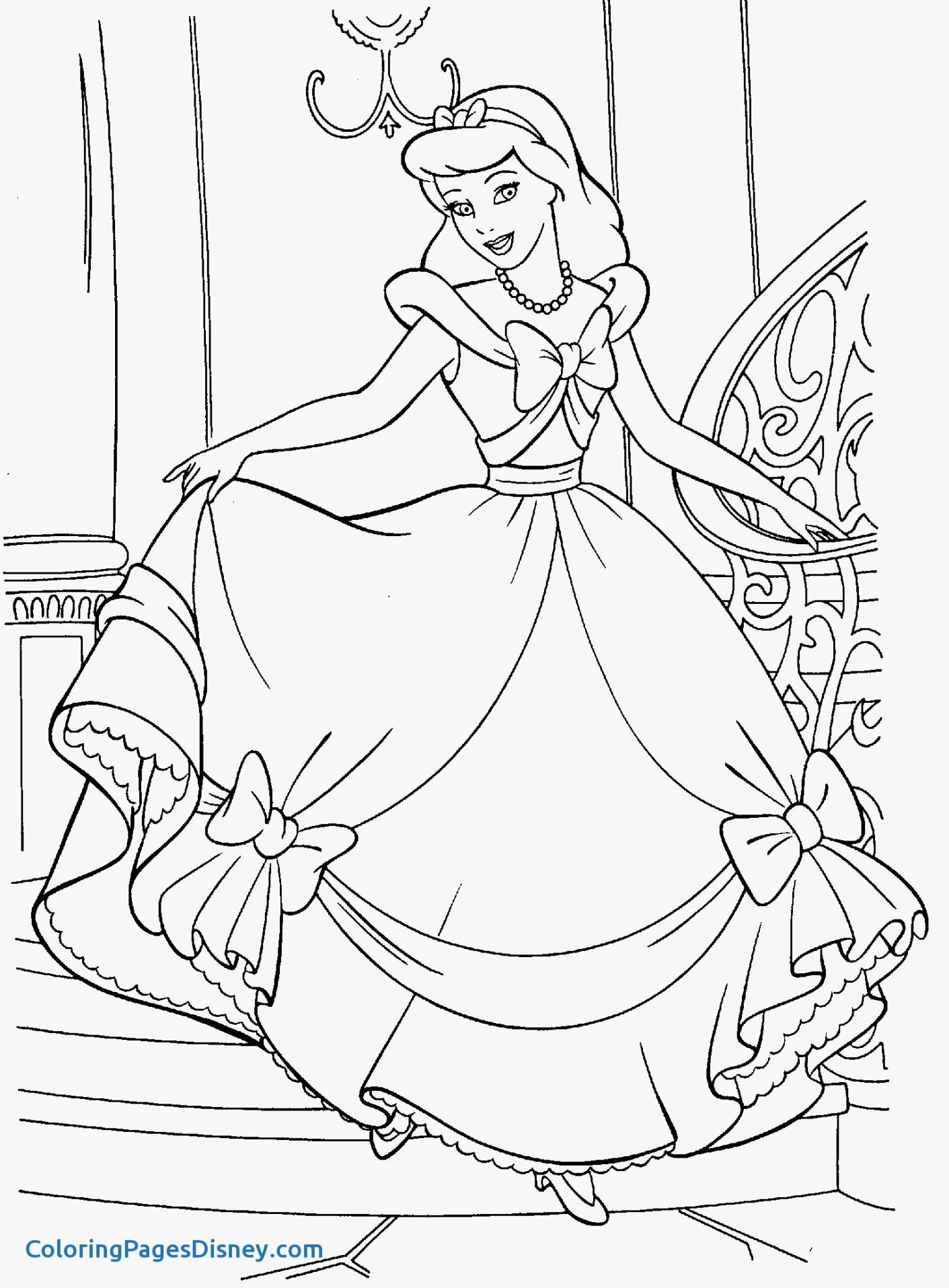 Cinderella Coloring Pages Disney
