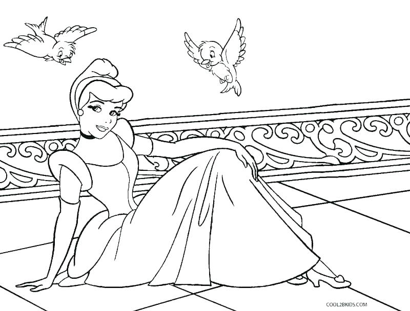 800x608 Cinderella Coloring Pages Disney Coloring Pages Medium Size