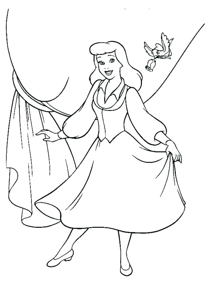 700x990 Cinderella Coloring Pages