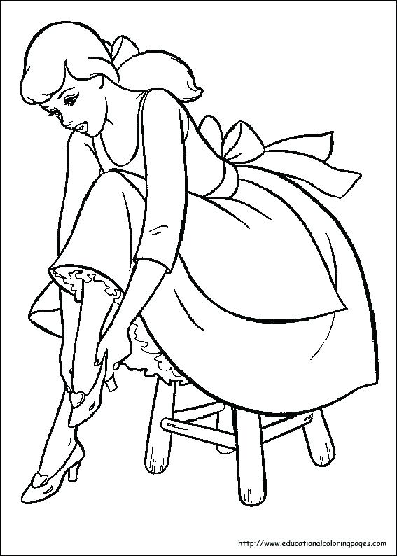 567x794 Cinderella Coloring Pages Pdf Coloring Color Pages Coloring Pages