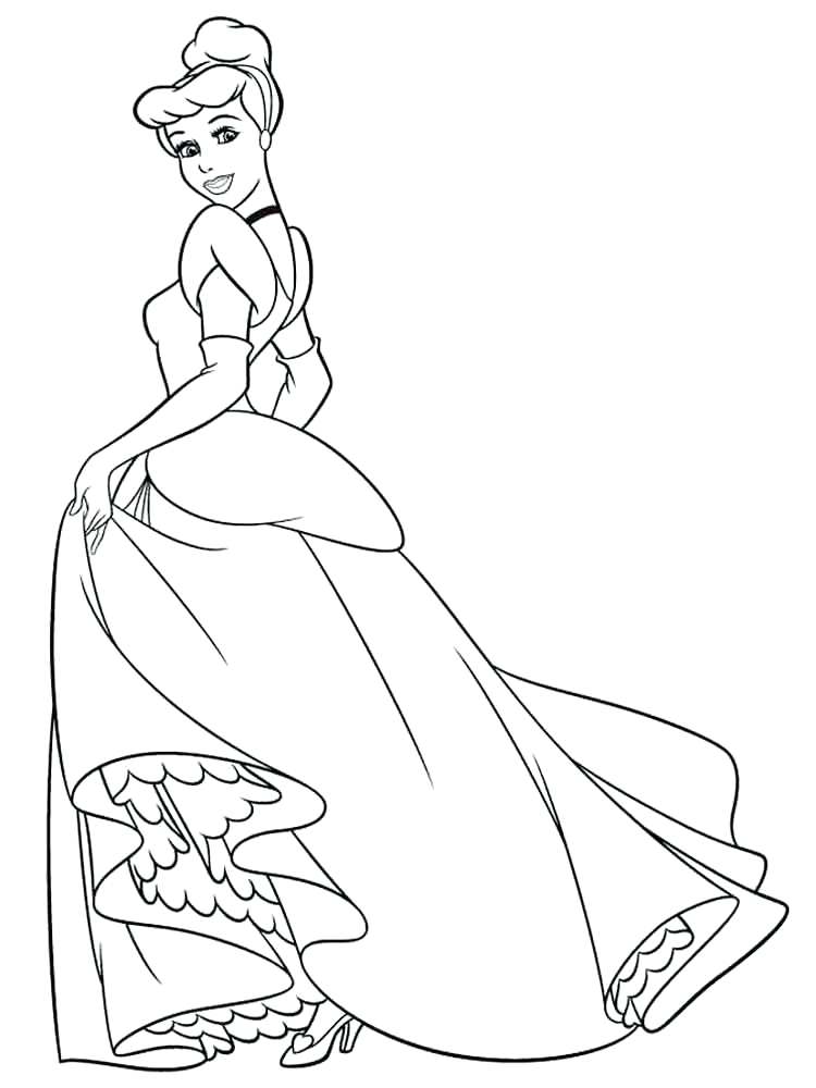 750x1000 Cinderella Color Pages Carriage Coloring Pages Cinderella 2015