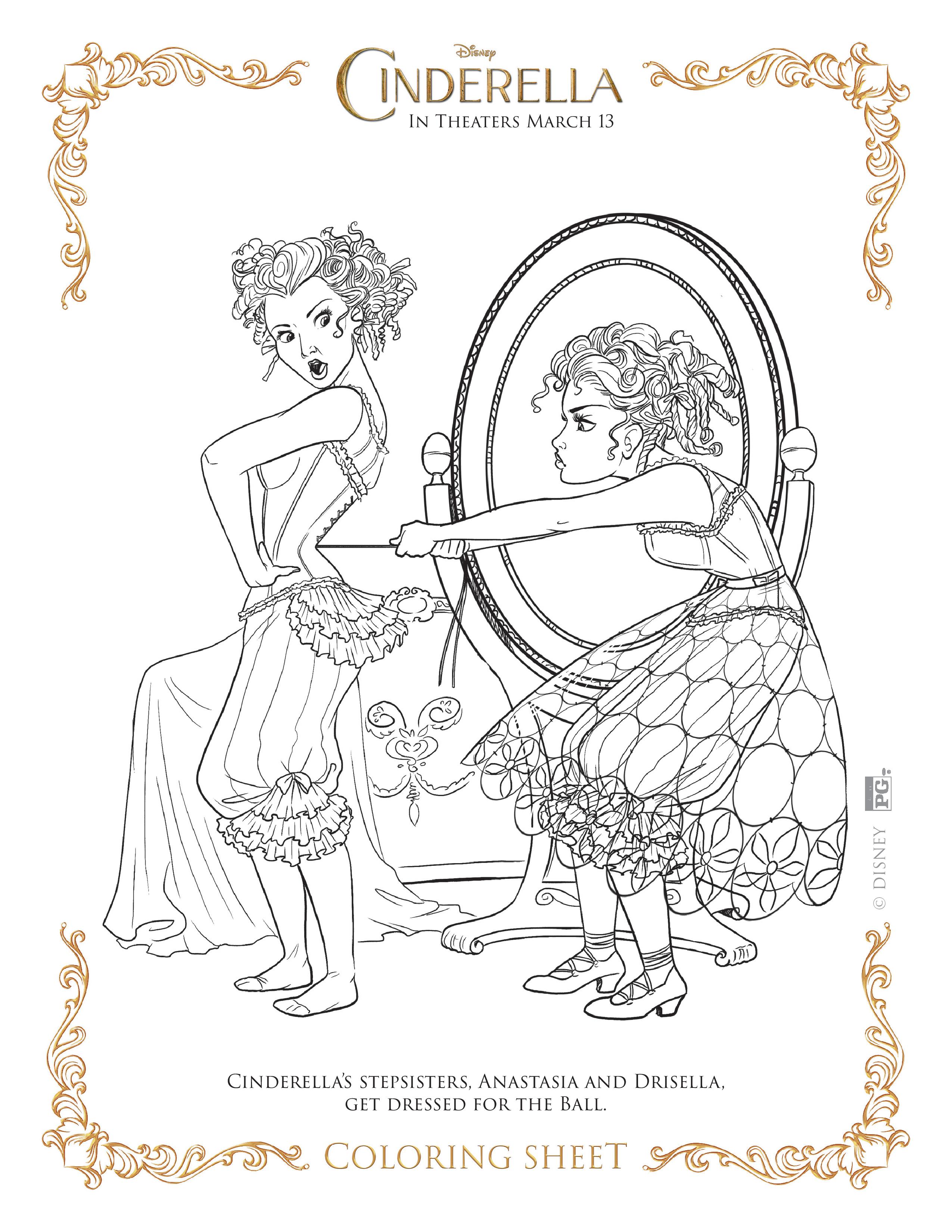2550x3300 Cinderella Coloring Pages 64 Throughout 8