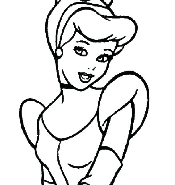 567x600 Cinderella Coloring Pages Free Coloring Pages Medium Size
