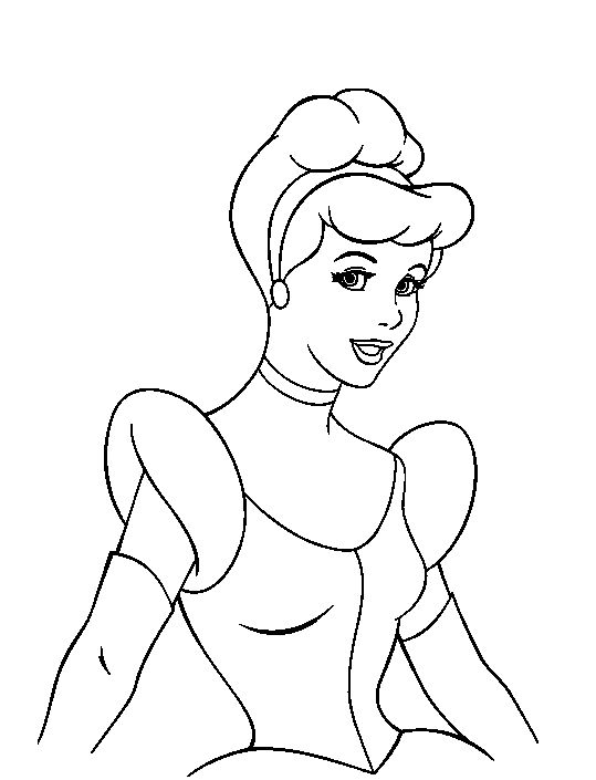 539x705 Cinderella Face Coloring Pages Bgcentrum